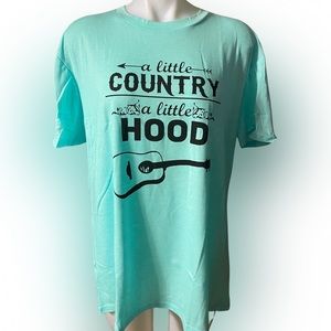 Womens a little country a little hood T-shirt NWOT